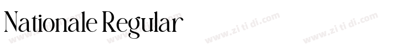 Nationale Regular字体转换